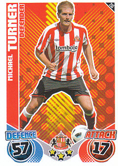 Michael Turner Sunderland 2010/11 Topps Match Attax #255